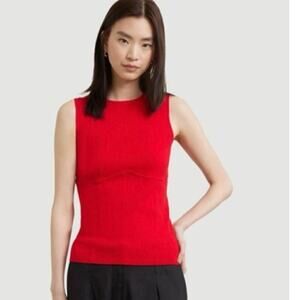 MODERN CITIZEN Red Round Neck Sleeveless Top Size XL NWOT